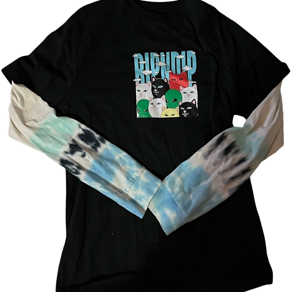 Rip n Dip Graphic Cat Long Sleeve Shirt